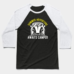 Summer Adventure Awaits Camper Baseball T-Shirt